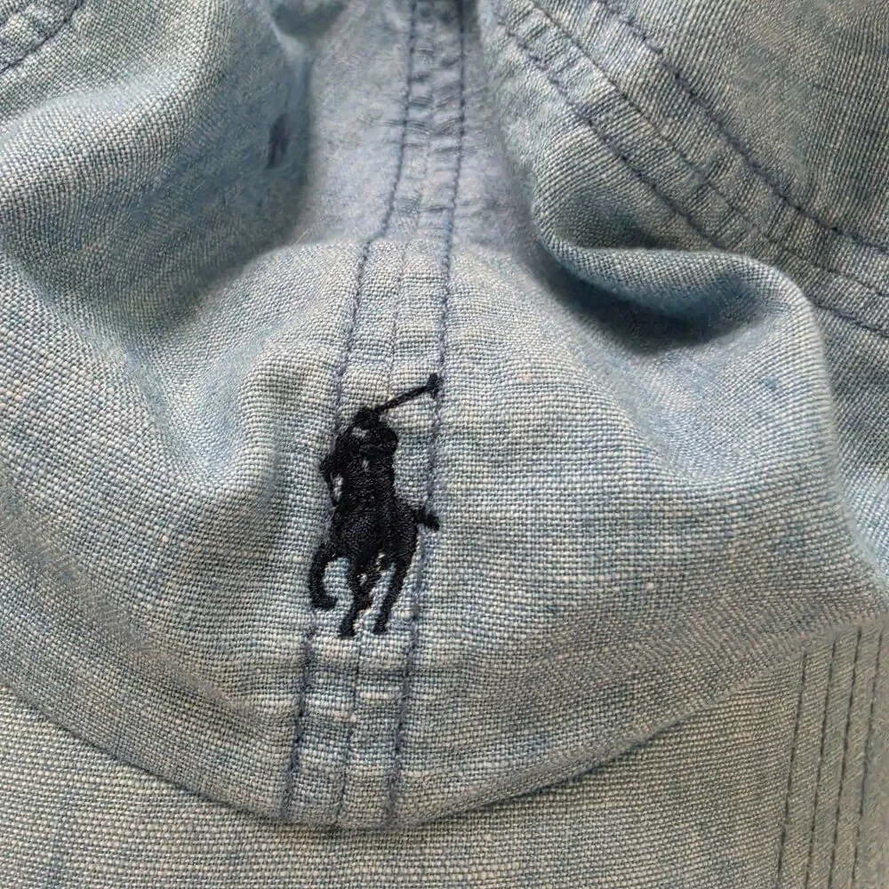 Polo Ralph Lauren Toddler Kids Baseball Cap Unisex Chambray One Size 8-20
